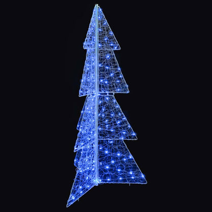 Julgran 160 LED-lampor Blå 150 cm Akryl