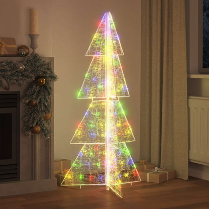 Julgran 160 LED-lampor Flerfärgsdesign 150 cm Akryl
