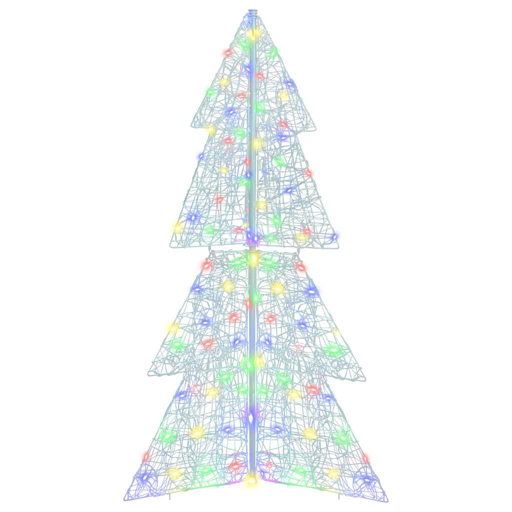 Julgran 160 LED-lampor Flerfärgsdesign 150 cm Akryl