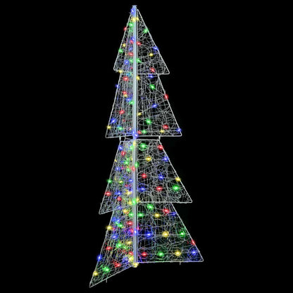 Julgran 160 LED-lampor Flerfärgsdesign 150 cm Akryl