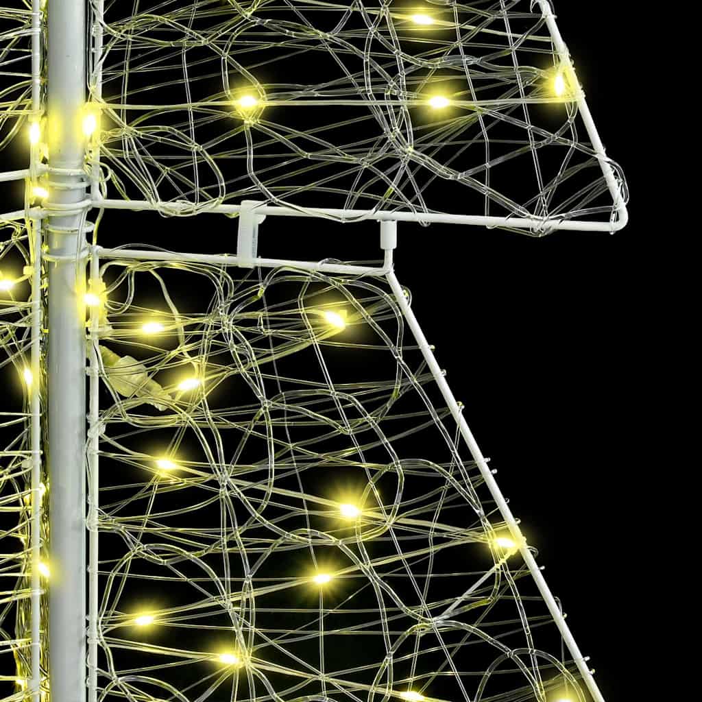 Julgran med 240 LED-lampor Varmvit Akryl 180 cm