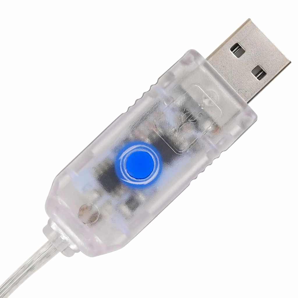 Julgran med 240 LED-lampor Varmvit Akryl 180 cm