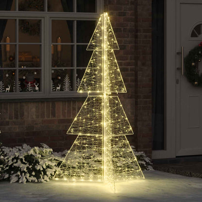 Julgran 240 LED-lampor Varmvit 180 cm Akryl