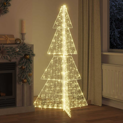 Julgran 240 LED-lampor Varmvit 180 cm Akryl