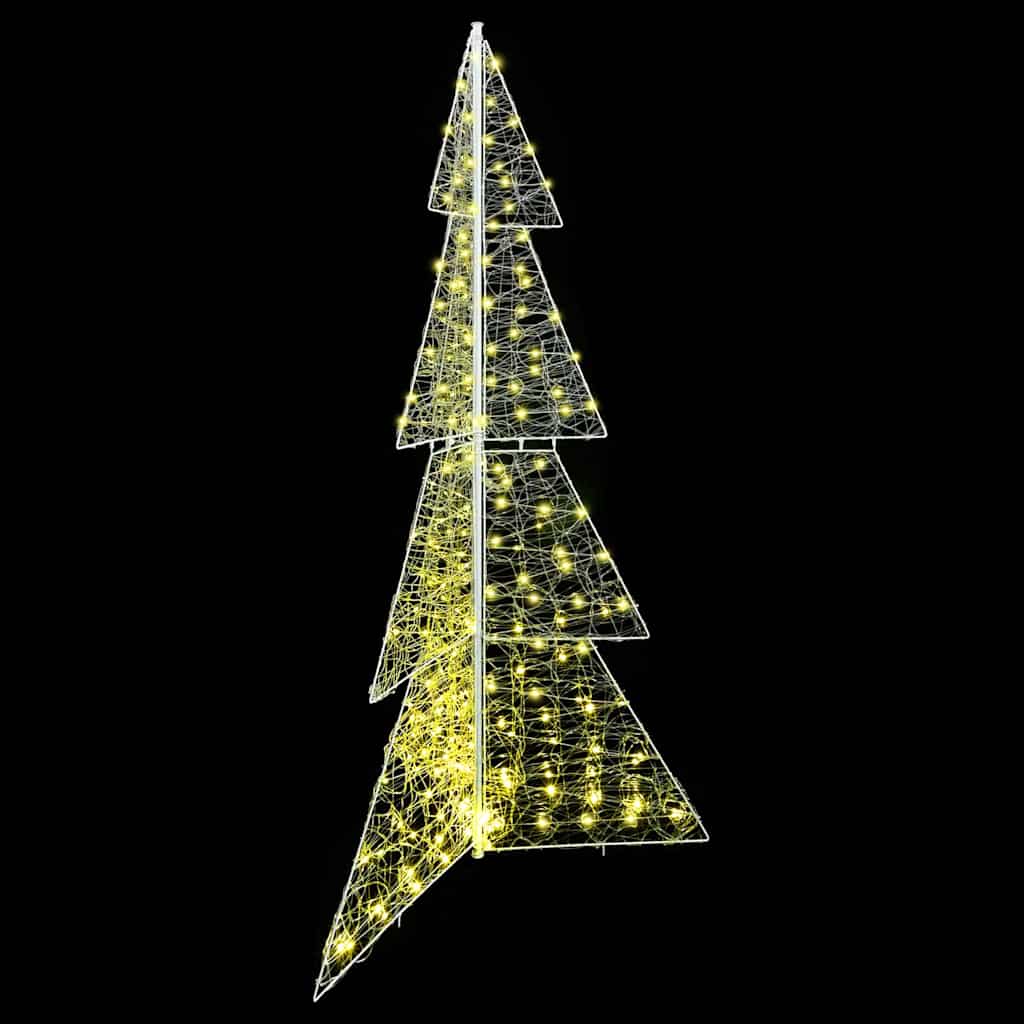 Julgran 240 LED-lampor Varmvit 180 cm Akryl