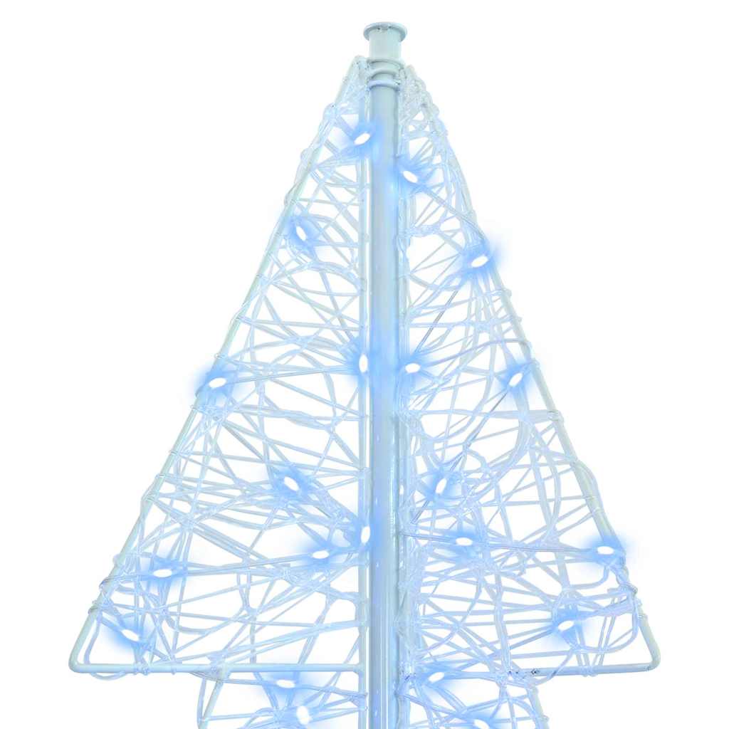 Julgran 240 LED-lampor Kall Vit 180 cm Akryl