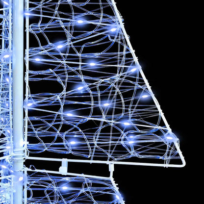 Julgran i Akryl med 240 LED-lampor Kallvit 180 cm