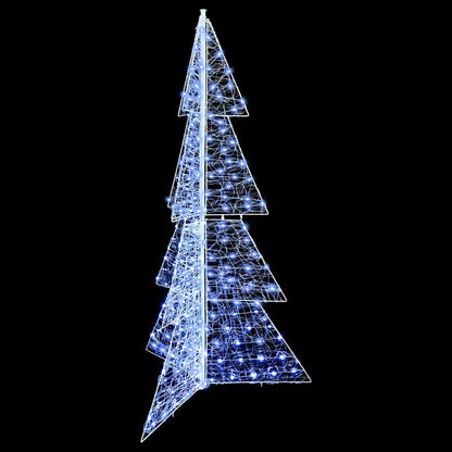 Julgran 240 LED-lampor Kall Vit 180 cm Akryl