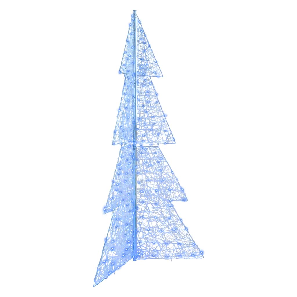 Julgran 240 LED-lampor Blå 180 cm Akryl