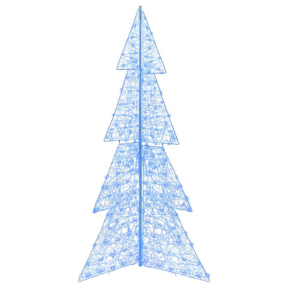 Julgran 240 LED-lampor Blå 180 cm Akryl