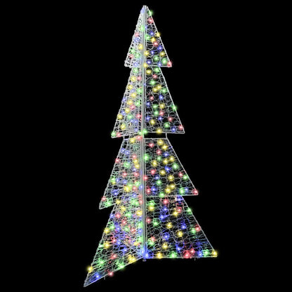 Julgran 240 LED-lampor Flerfärgsdesign 180 cm Akryl