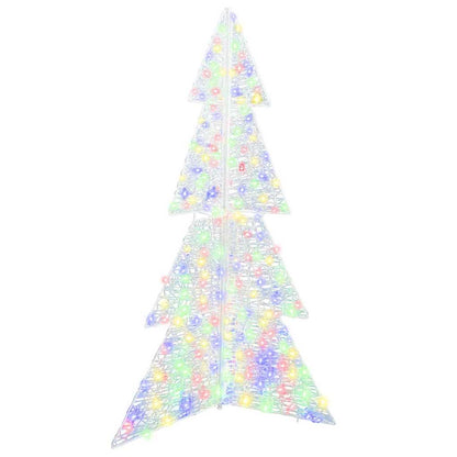 Julgran 240 LED-lampor Flerfärgsdesign 180 cm Akryl