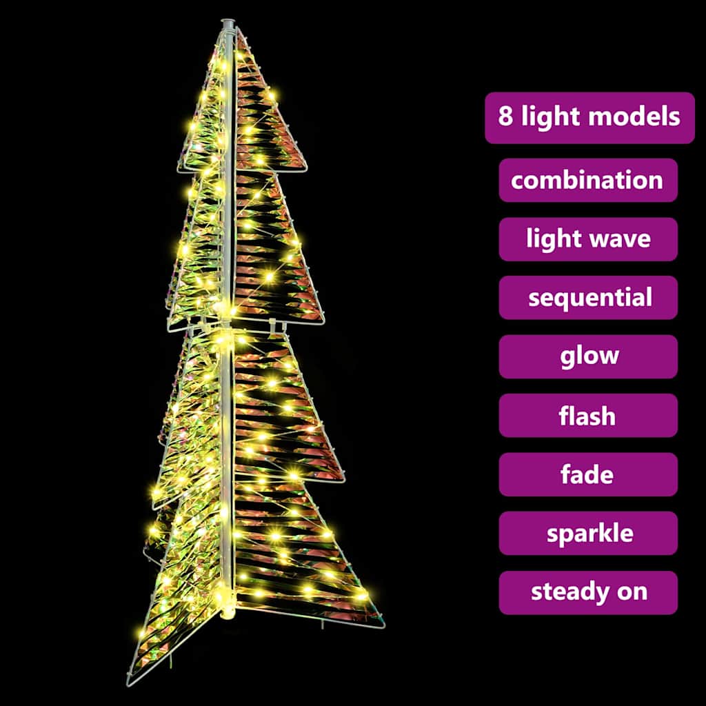 Julgran 100 LED-lampor Varmvit 120 cm PET