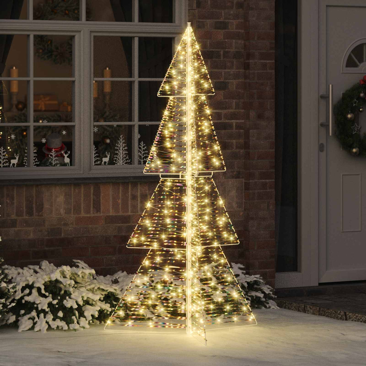 Julgran 240 LED-lampor Varmvit 180 cm PET