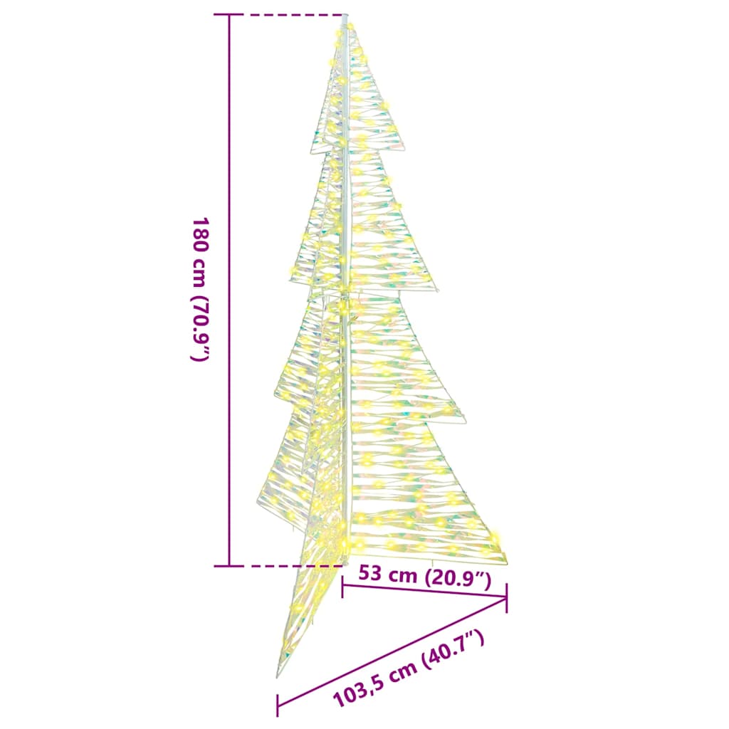 Julgran 240 LED-lampor Varmvit 180 cm PET