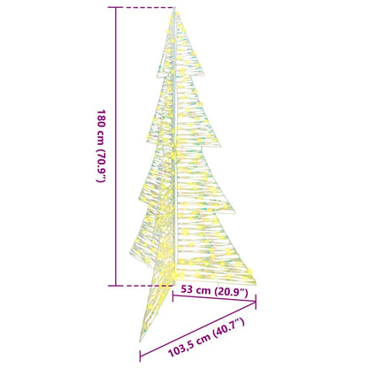 Julgran 240 LED-lampor Varmvit 180 cm PET