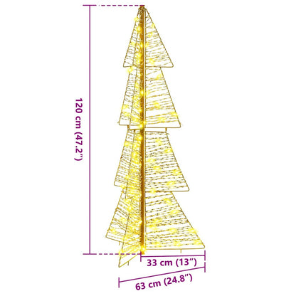 Julgran 100 LED-lampor Varmvit 120 cm PET