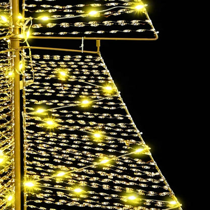 Julgran 240 LED-lampor Varmvit 180 cm PET
