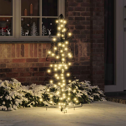 Julgran 100 LED-lampor Varmvit 120 cm Rotting