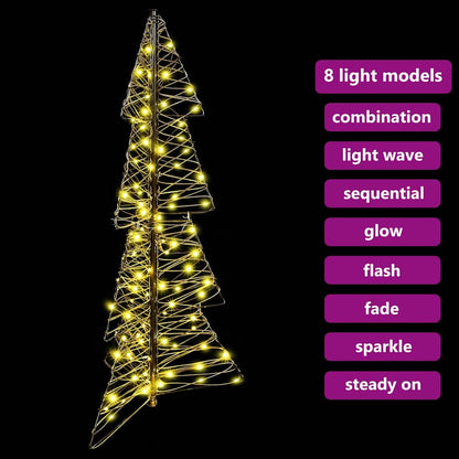 Julgran 100 LED-lampor Varmvit 120 cm Rotting