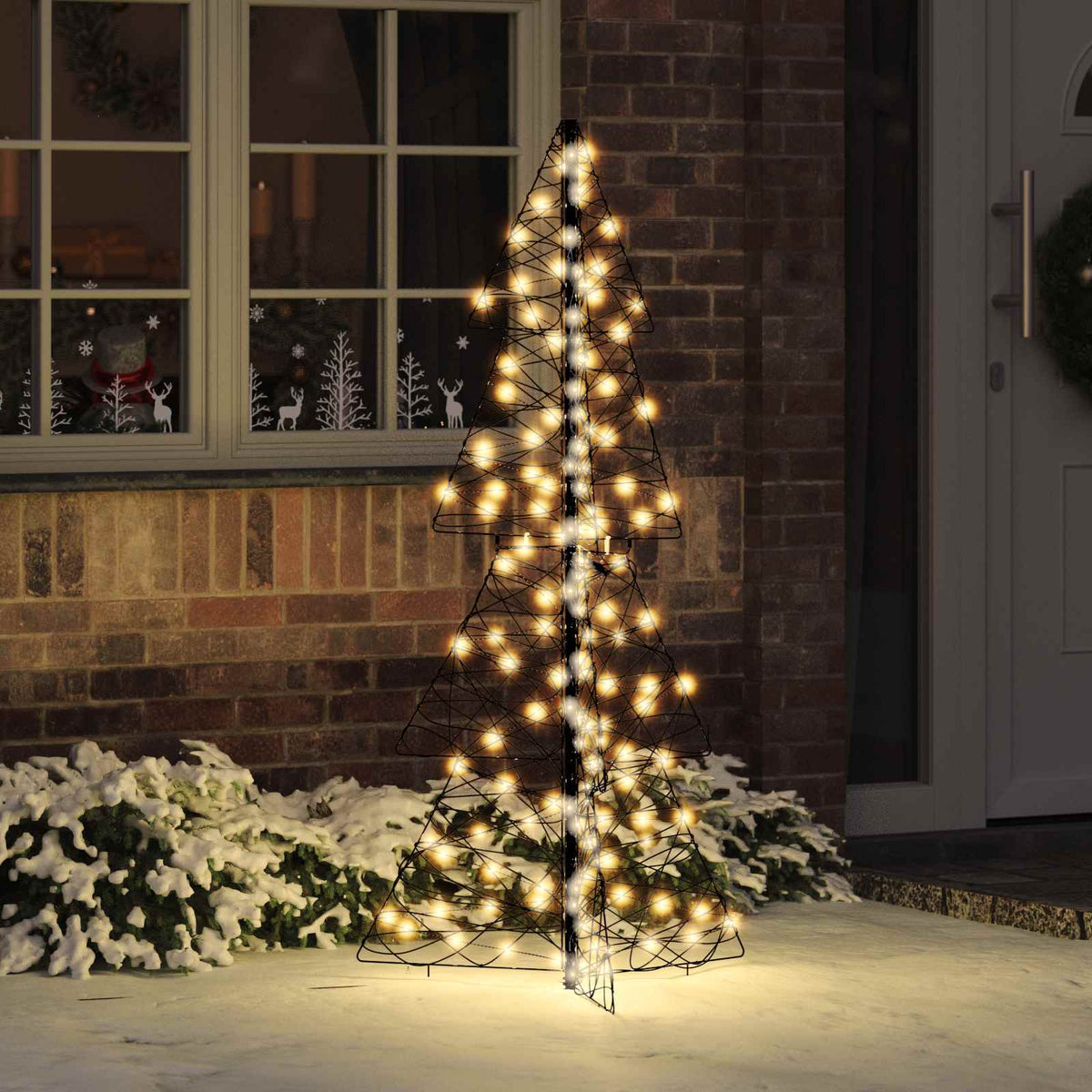 Julgran 160 LED-lampor Varmvit 150 cm Rotting