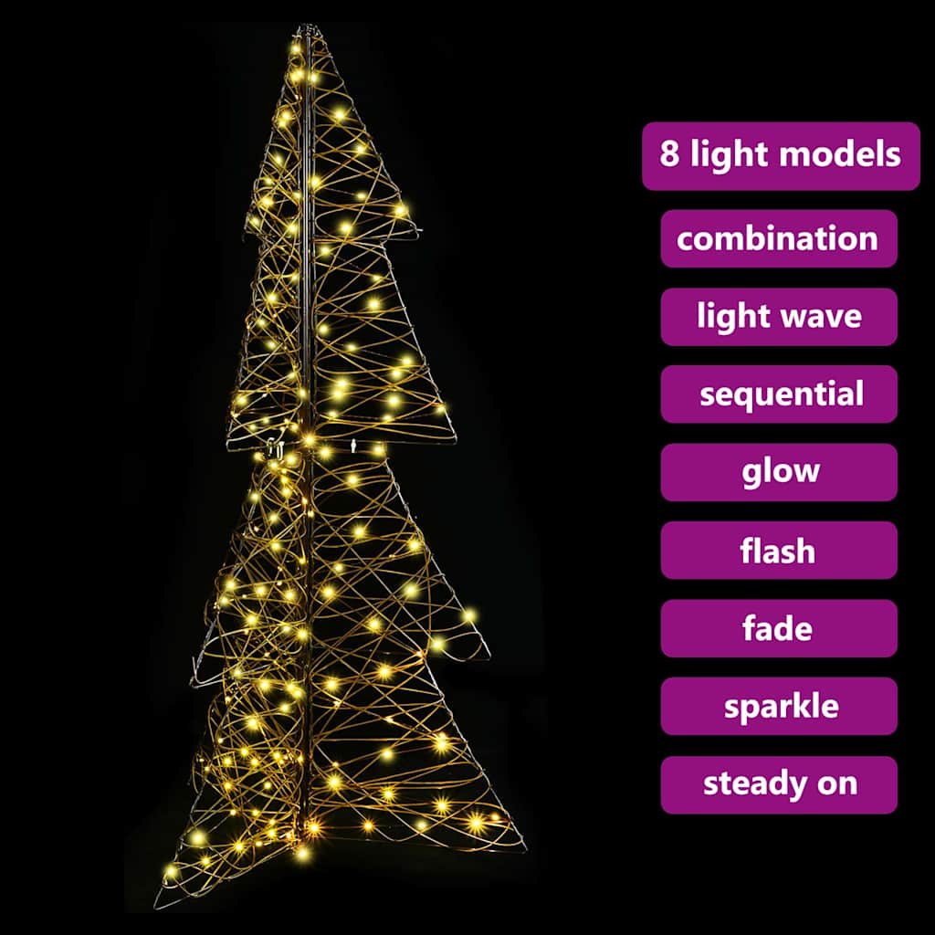 Julgran 160 LED-lampor Varmvit 150 cm Rotting