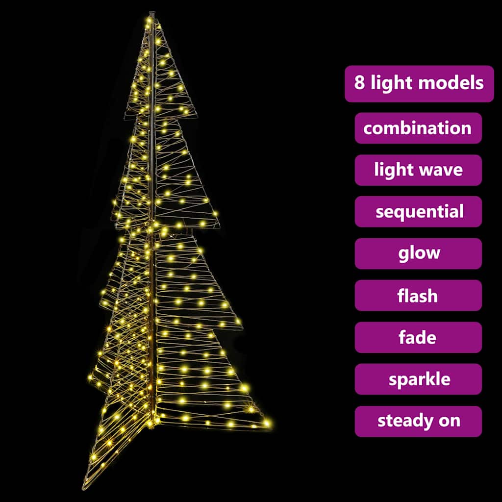 Julgran 240 LED-lampor Varmvit 180 cm Rotting