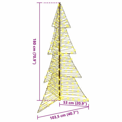 Julgran 240 LED-lampor Varmvit 180 cm Rotting