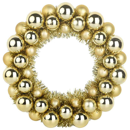 Julkulor kransar 2 st Guld 33 x 33 x 7 cm Polystyren