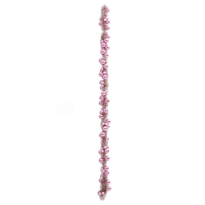Julkulagirland LED-lampor Rosa 186 cm Polystyren