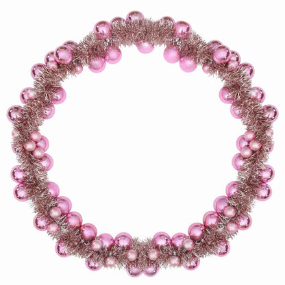 Julkulagirland LED-lampor Rosa 186 cm Polystyren