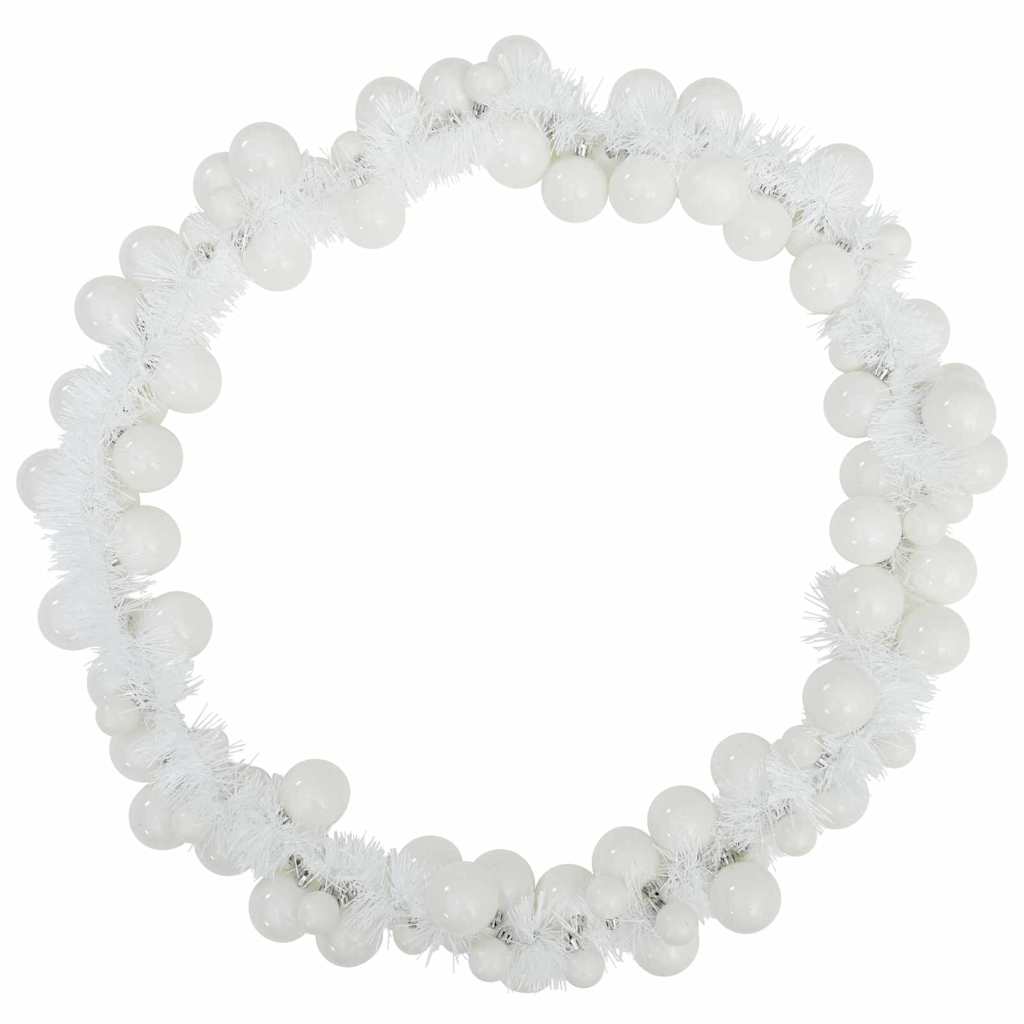 Julkulagirland LED-lampor Vit 186 cm Polystyren