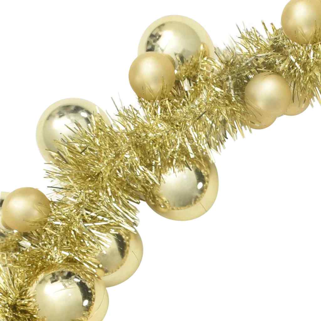 Julkulagirland LED-lampor Guld 186 cm Polystyren
