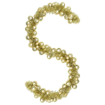 Julkulagirland LED-lampor Guld 186 cm Polystyren