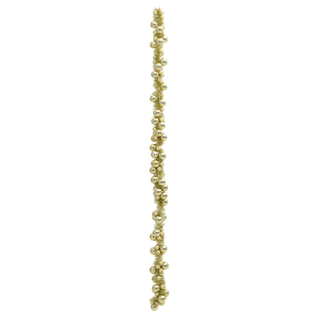 Julkulagirland LED-lampor Guld 186 cm Polystyren