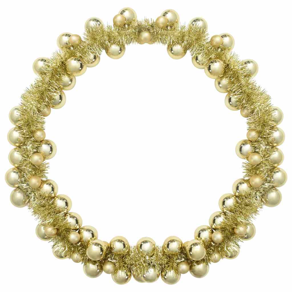 Julkulagirland LED-lampor Guld 186 cm Polystyren
