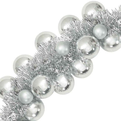 Julkulagirland LED-lampor Silver 186 cm Polystyren