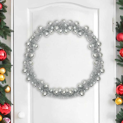 Julkulagirland LED-lampor Silver 186 cm Polystyren