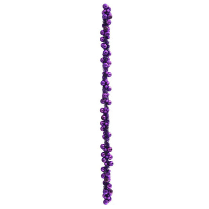 Julkulagirland LED-lampor Lila 186 cm Polystyren