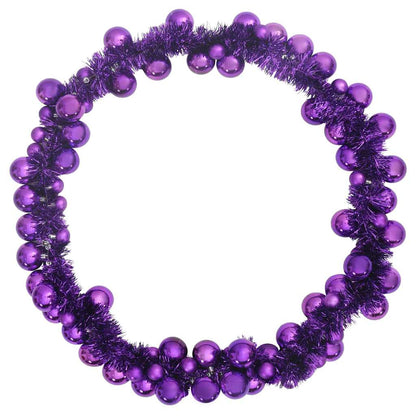 Julkulagirland LED-lampor Lila 186 cm Polystyren