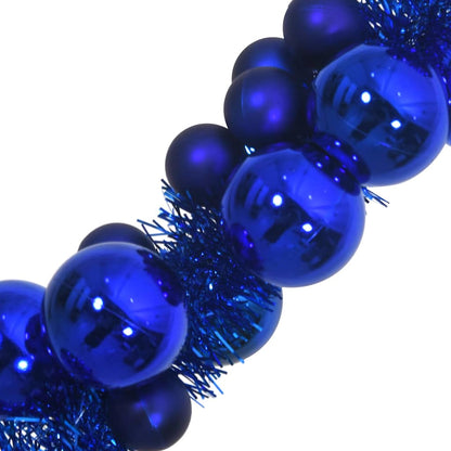 Julkulagirland LED-lampor Blå 186 cm Polystyren