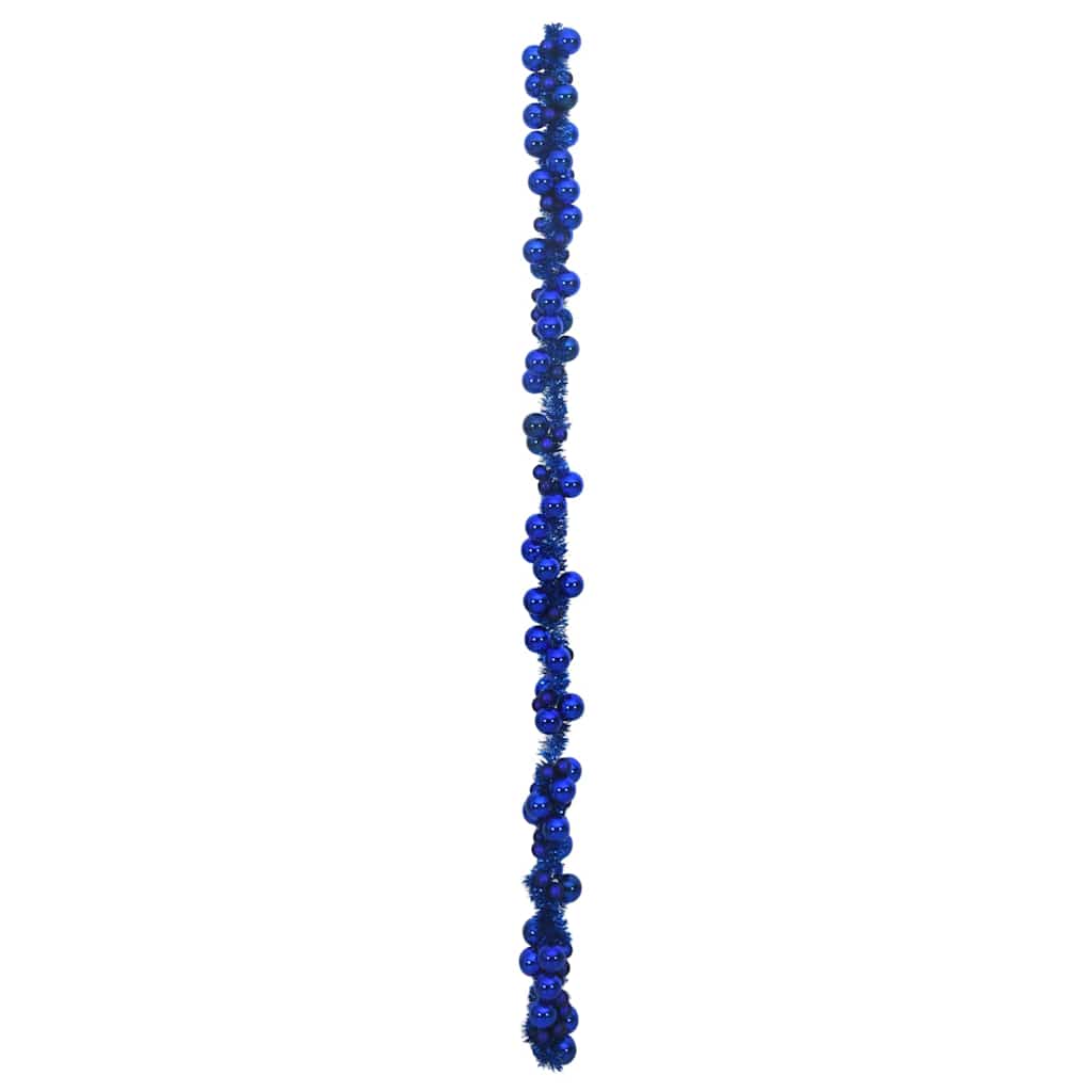 Julkulagirland LED-lampor Blå 186 cm Polystyren