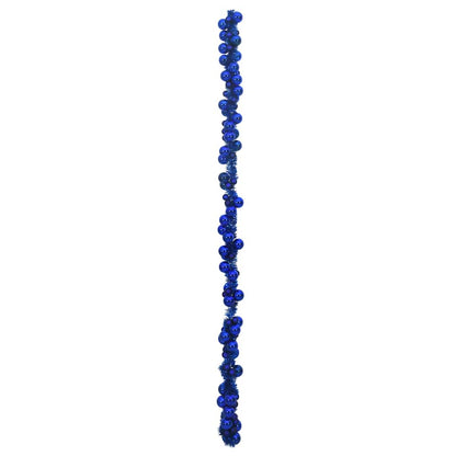 Julkulagirland LED-lampor Blå 186 cm Polystyren