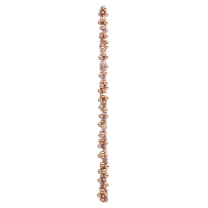 Julkulagirland LED-lampor Rosenguld 186 cm Polystyren