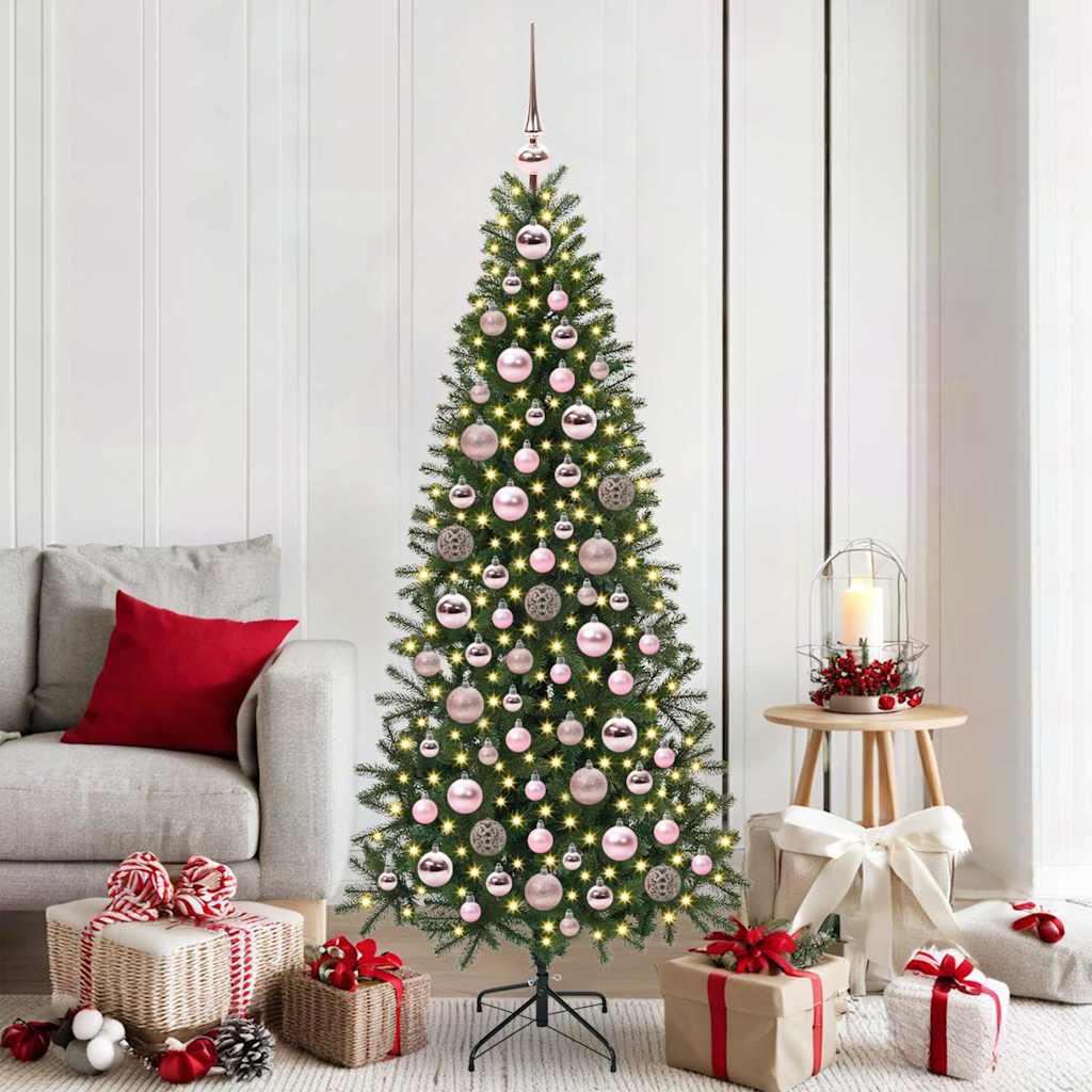Julprydnad Set 120 st 300 LED-lampor Varmvit Ø 6 cm
