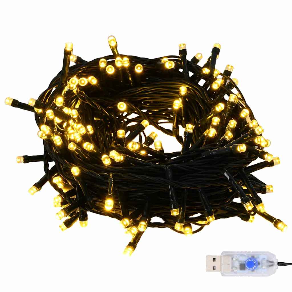 Julprydnad Set med 300 LED-lampor 120 pcs Guld Plast