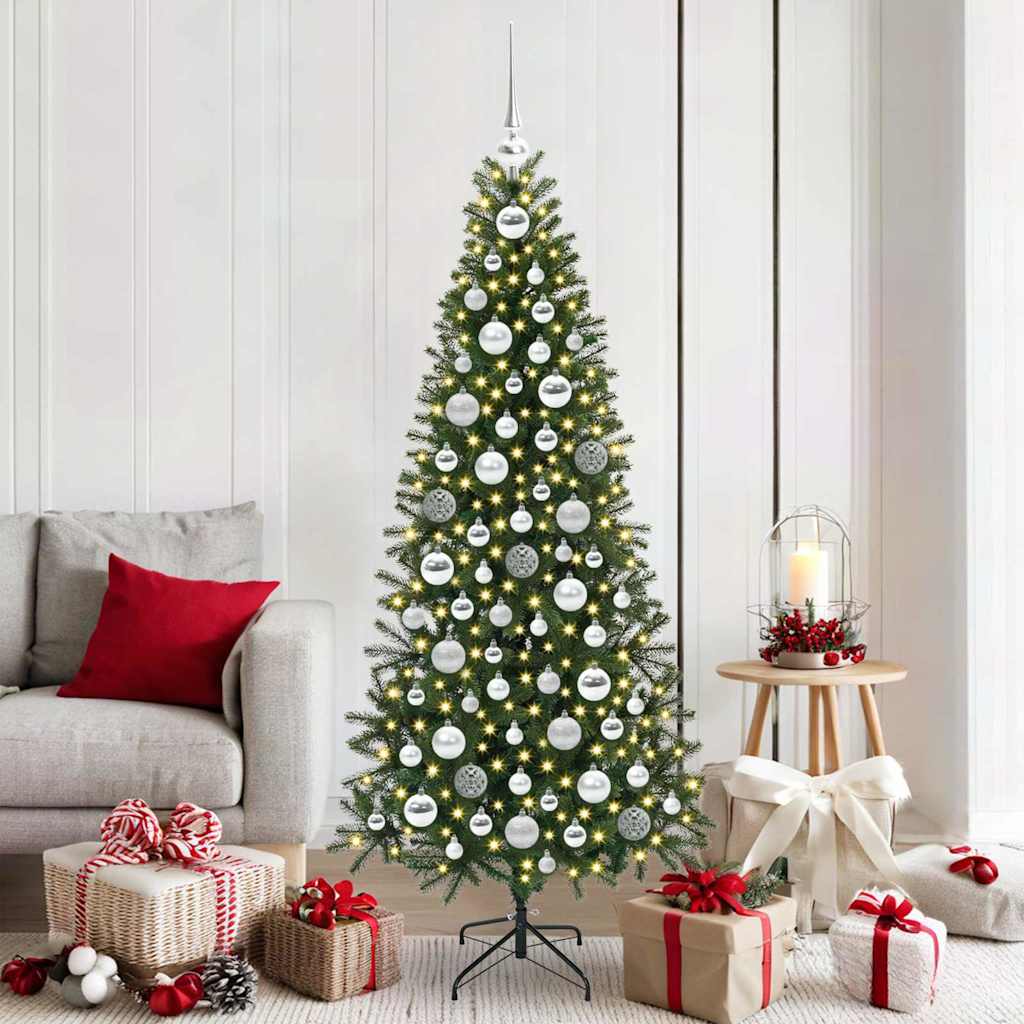 Julprydnad Set 120 st 300 LED-lampor Varmvit Ø 6 cm