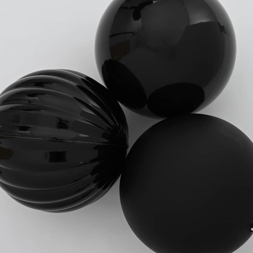 Julkula Set XXL 4 st Svart Ø 20 cm Plast
