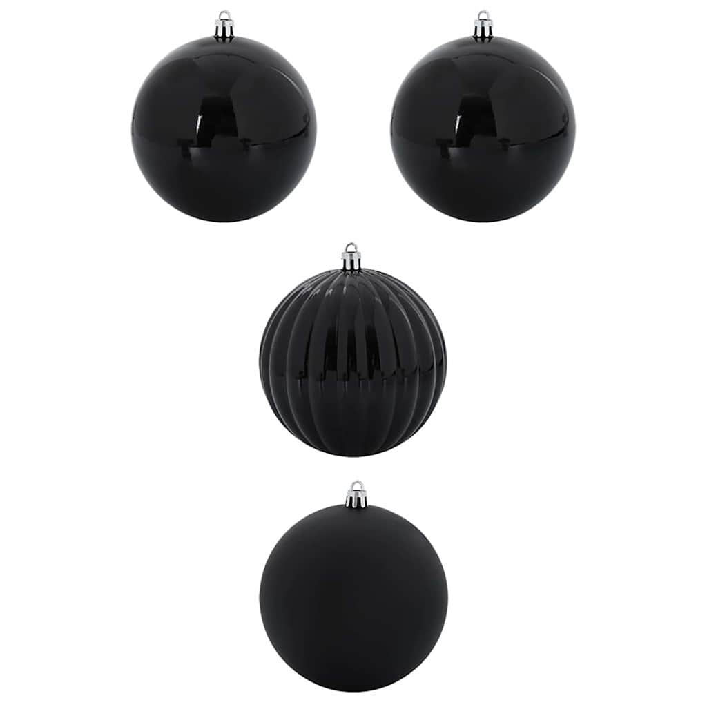 Julkula Set XXL 4 st Svart Ø 20 cm Plast