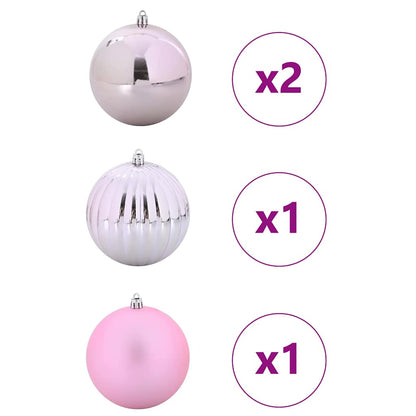 Julkula Set XXL 4 st Rosa Ø 20 cm Plast